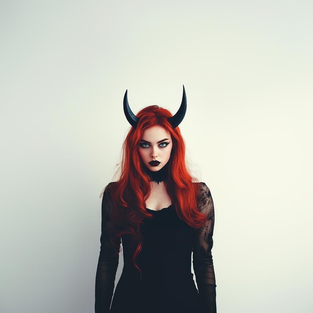 Demon Horns Headpiece | 3D Printed Gothic Costume Fantasy Cosplay Accessories | Devil Headdress for Halloween