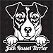 speedwerk-motorwear Jack Russel Terrier Version 1 - Sticker, Hundeaufkleber, Autoaufkleber, Hund, Auto, Hunderassen, Aufkleber, Mischling, Tiere, Haustier (AUCH MIT Wunschname MÖGLICH)