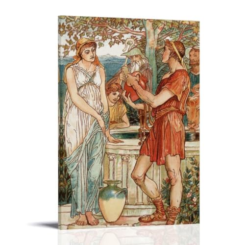 Peinture Bellerophon Walter Crane 1893 impression sur toile de décoration murale frame 40x60cm