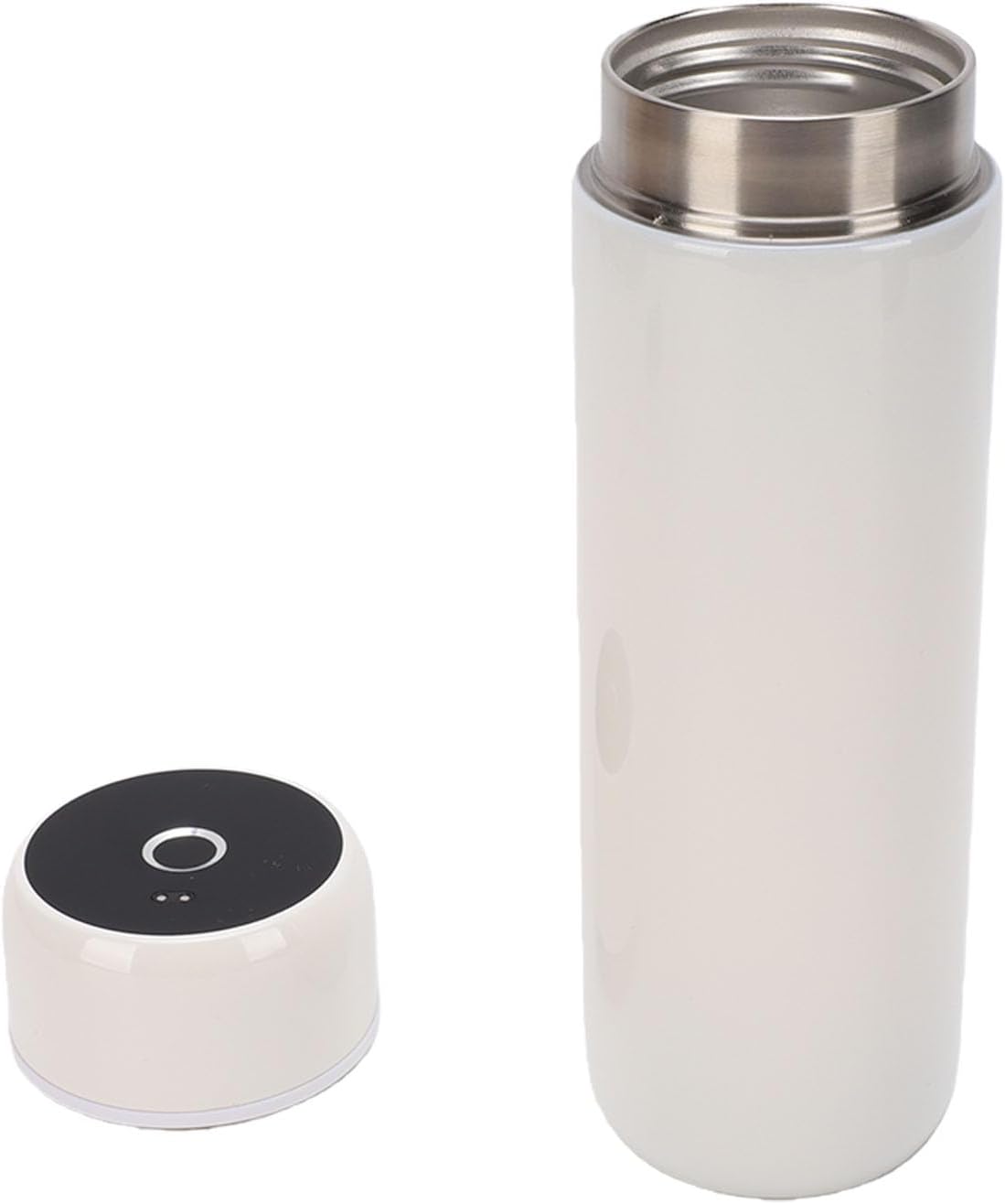 Yunseity Fingerprint Water Bottle, 450ml Double Wall Stainless Steel Insulated Bottle with Fingerprint Lock and Magnetic Charging, for Gym Office School Travel