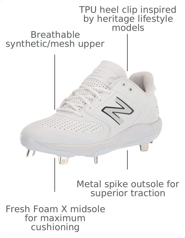 Image of New Balance Women's Fresh Foam X Velo V3 Metal | Softball Cleats