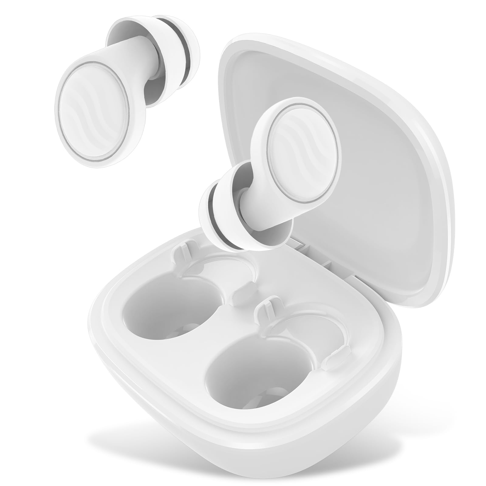 Tappi auricolari in silicone per dormire, tappi auricolari multifunzione per dormire, bianchi