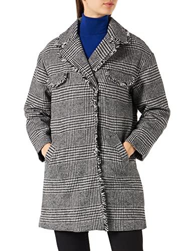 Naf Naf Abrigo, AMORIE Negro/Blanco, 34 para Mujer