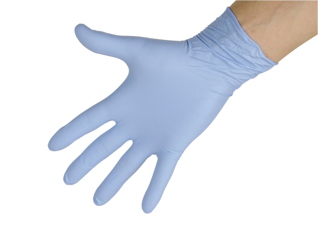 Kerbl 15391 Nitrilhandschuhe 5.5mil, 240mm, Größe M, 100 Stück