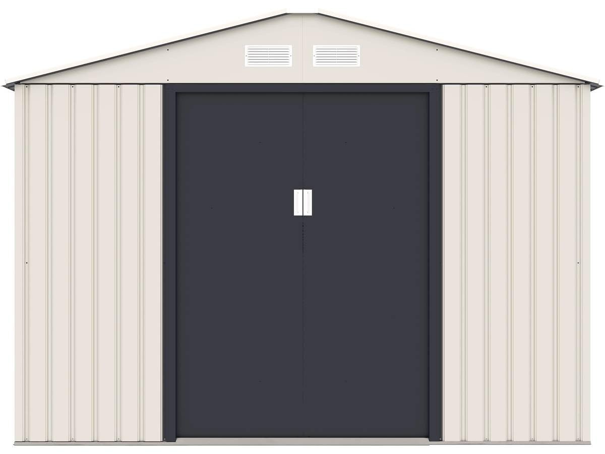 Habitat et Jardin Casetta da Giardino in Metallo Nebraska - 5,30 m² - Beige/Grigio Antracite