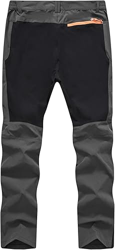 Miniatura 2 de TBMPOY Pantalones cargo de senderismo para hombre, ligeros, impermeables, de secado rápido, pantalones de montaña, pesca, camping