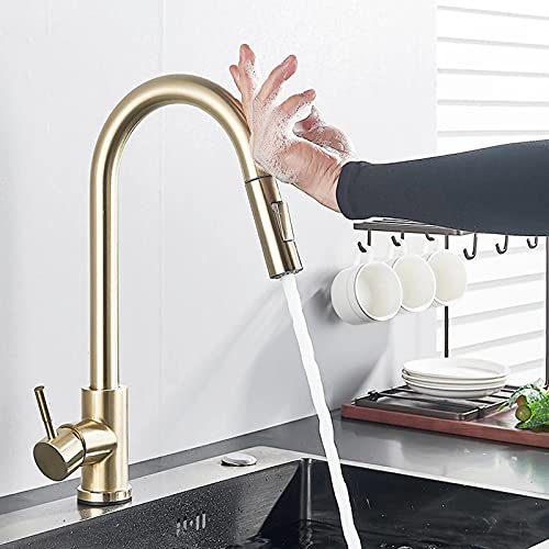 Mitigeur de cuisine en acier inoxydable 304 noir mat avec douchette extractible - 3