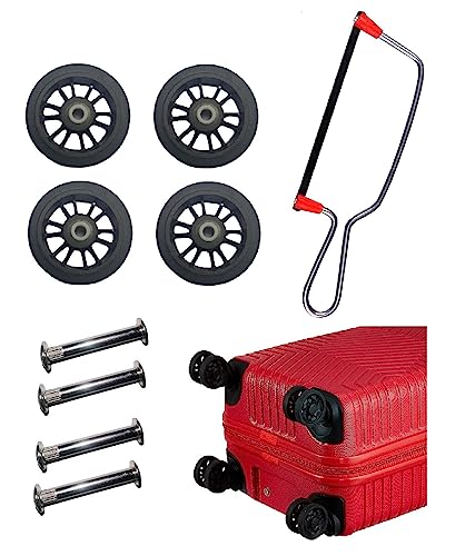 Image of Luggage Wheels Only for Replacement and Repair for VIP, Safari, Skybag, Amrican Tourister Suitcases for 8 Wheeler Luggage (4 Wheel+ 1 Cutter)