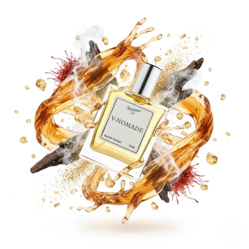 Image of V Nomade Luxury Men's Eau De Parfum | Amber Oud Smoky Scent | Strong & Long Lasting 50ml Perfume Spray for Gifting