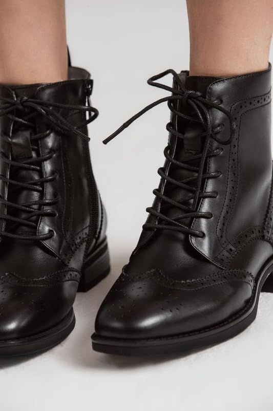 U-lite Womens Fall Winter Comfortable Stylish Leather Chelsea Ankle Boots Women Booties - Image 2