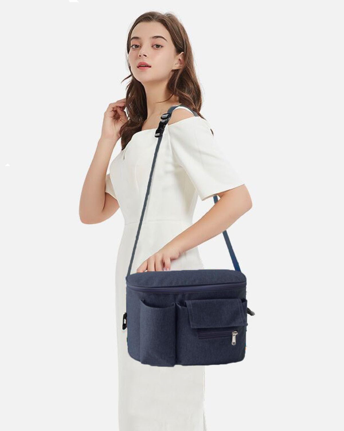 Impermeabile Borsa per Passeggino Universale,Borsa Passeggino Borsa Organizer,Borsa Portaoggetti Neonato Per,Passeggino Porta Oggetti Passeggino Neonati,Borsa Carrozzina (blu)