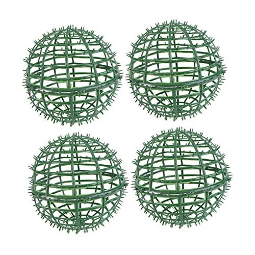 HONMEET Diy Topiary Ball Frame 20Cm Plastic Flower Arrangement Ball Stand for Wedding Garden Party Floral Sphere Support Rack 4 Pack