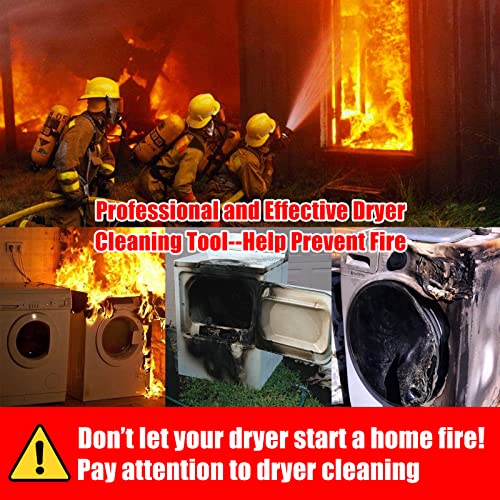 Sealegend V1+CMS 2 Pieces Dryer Vent Cleaner Kit And Dryer Lint Brush Vacuum Hose Attachment Brush Lint Remover Power Washer And Dryer Vent Vacuum Hose Replacement Parts thumb #4
