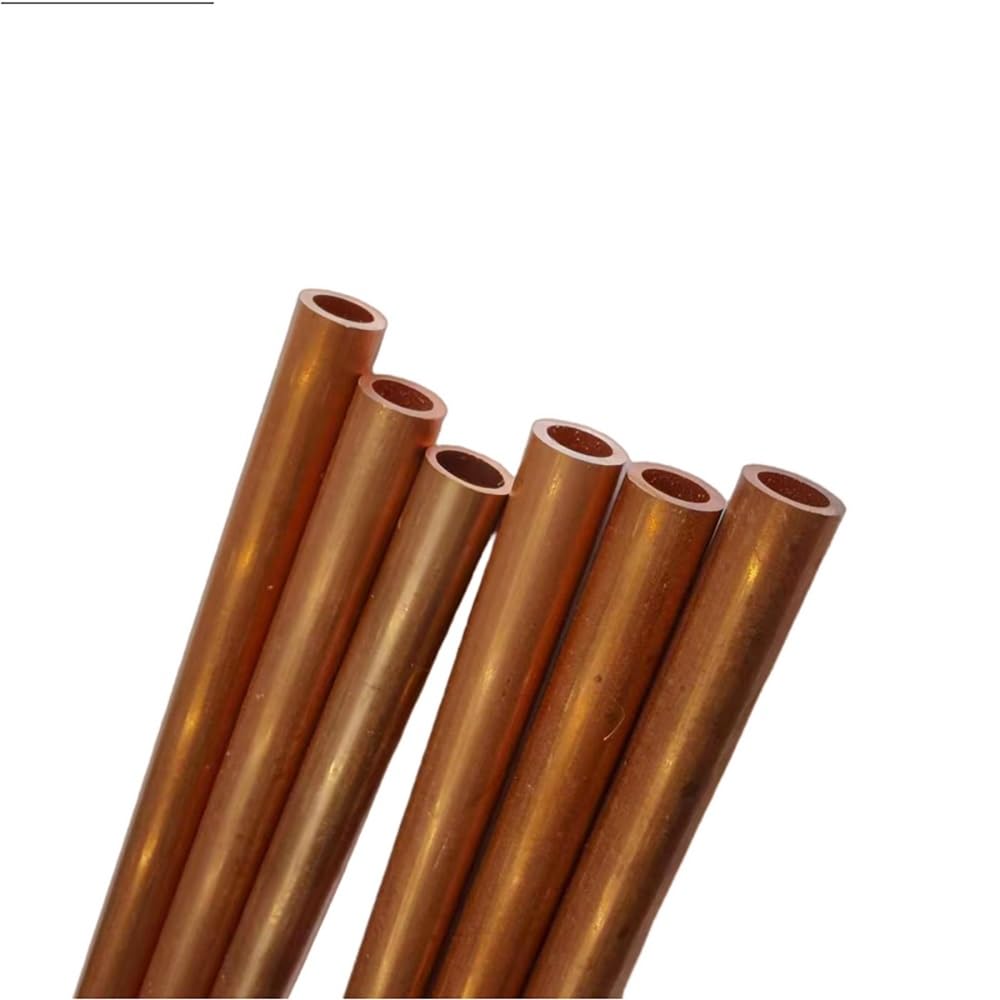T2 starres gerades Rohr aus reinem Kupfer, 99,9% hohe Präzision for EDM und Kühlung, 1 Stück(100x27x1.5mm)