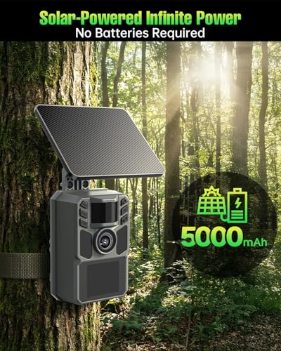 image for FKPCAM Trail Camera 4K 64MP with 5000mAh Rechargeable Battery 64GB Mic