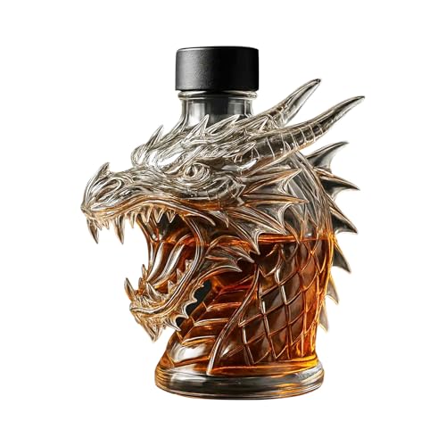 Decantador con forma de dragón, botella de whisky, regalo creativo de licor | Accesorio elegante para bar doméstico, degustación de cerveza, día del padre, boda, evento, coleccionista