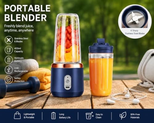Image of Portable USB Rechargeable Blender