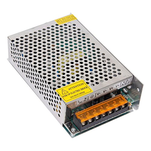 SODIAL(R) DC 12V 10A 120W Alimentation de commutation Transformateur regule / Transformateur de puissance en aluminium a protection de securite avec surcharge, protection contre les surtensions