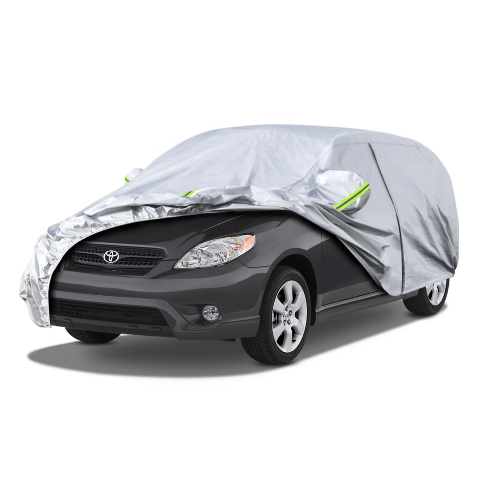 Kaugung 6 Layers Car Cover Custom Fit Toyota Matrix (2002-2014), Waterproof All Weather Resistant Outdoor Indoor Sun Rai