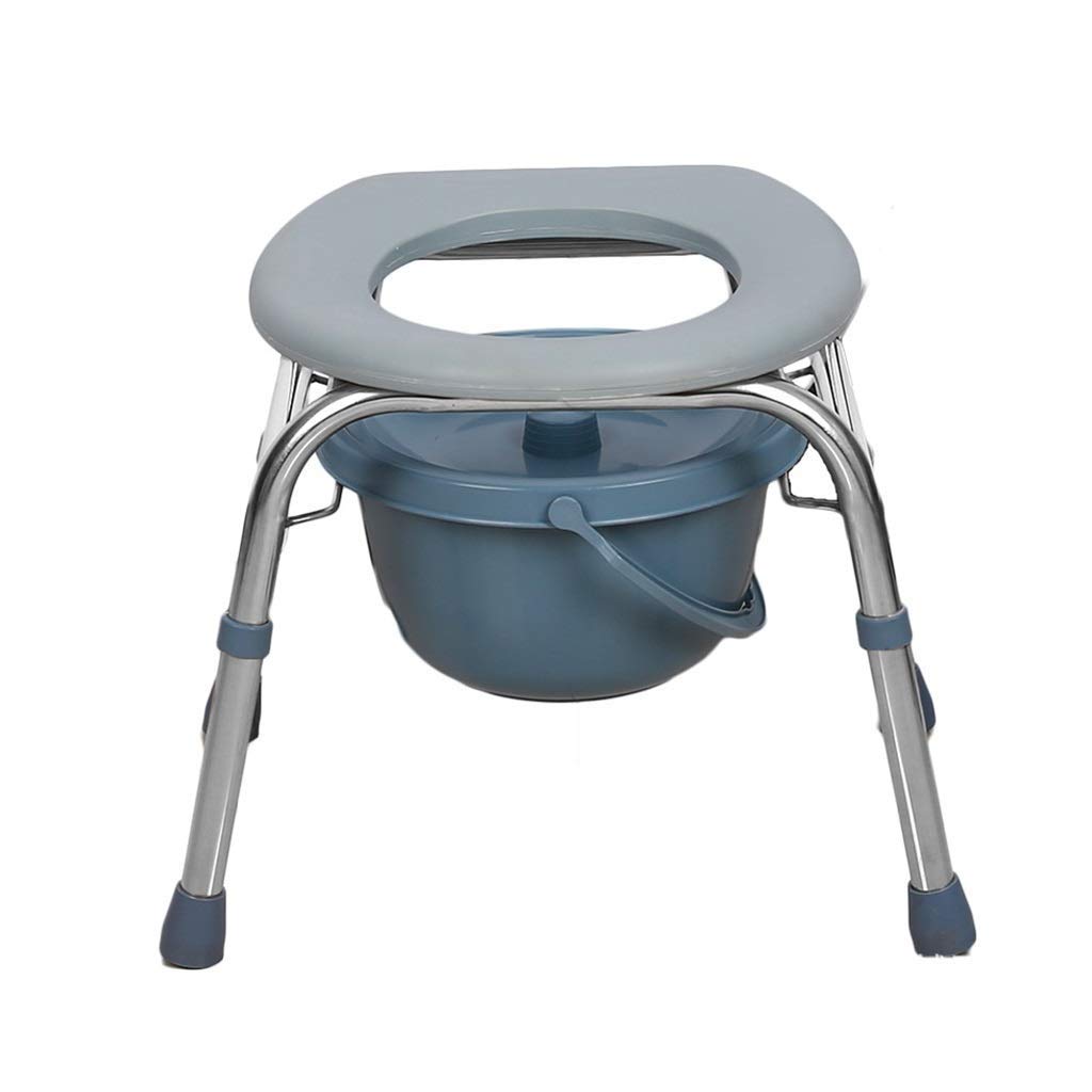 Chaise de douche 3 en 1 réglable avec seau pour adulte et senior