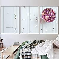 3 Piece Framed Canvas Wall Art Coffee Canvas Prints Home Artwork Decoration for Living Room,Bedroom - 16