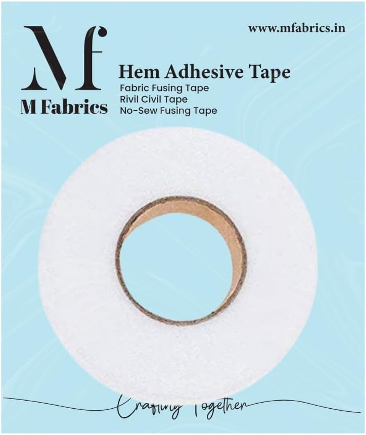 M Fabrics Rivil Civil Fabric Double Sided Adhesive Fusing Hem Tape Tape