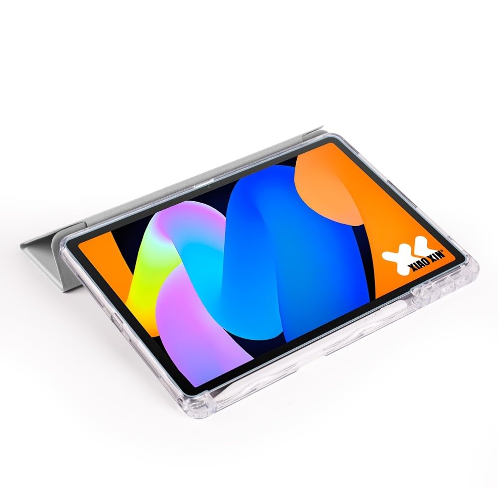 Generic etui kompatybilne z Xiaomi Redmi Pad 2 Pro (kolor: jasnozielony) skórzany pokrowiec z klapką twardy silikonowy pokrowiec na tył
