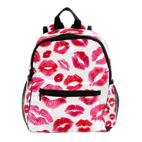 Sac à dos pour enfants idéal en voyage avec son motif de lèvres original pour filles et garçons