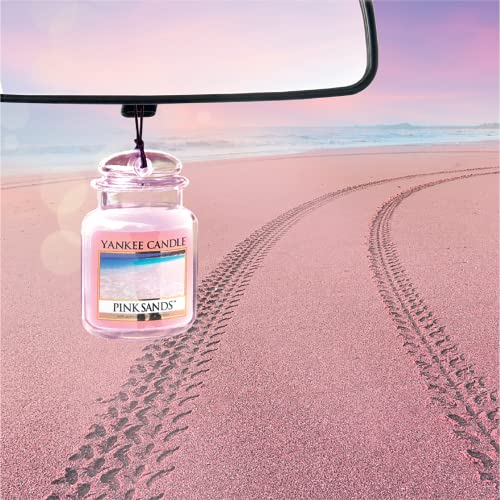 Image of Yankee Candle Car Jar Ultimate Air Freshener, Pink Sands