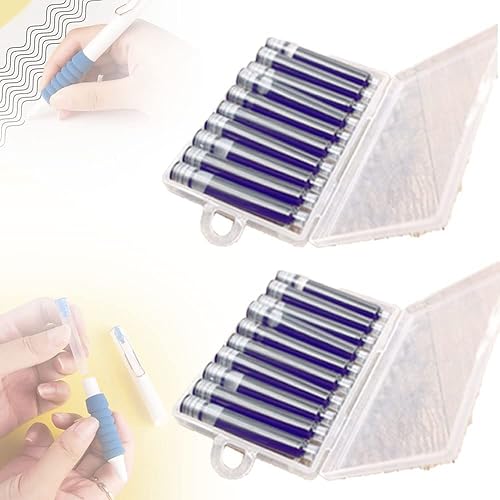 Vista 2 de Pluma estilográfica retráctil, pluma de escritura de tinta recargable, juego de pluma estilográfica para escribir, pluma de prensa retráctil de 4