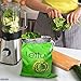 Lettuce Keeper for Refrigerator – 3-Layer Reusable Produce Storage Bags with Foil Lining and Drawstring | Breathable, Washable, Sturdy & Easy to Use | Great for Lettuce, Leafy Greens, Fruits & Veggies