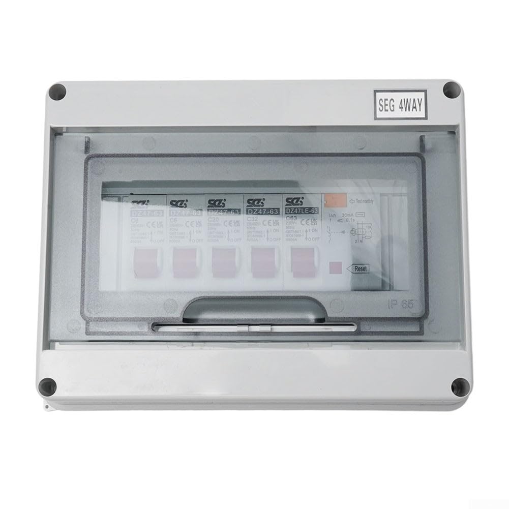 Caja de distribución de pared con 4 compartimentos para taller