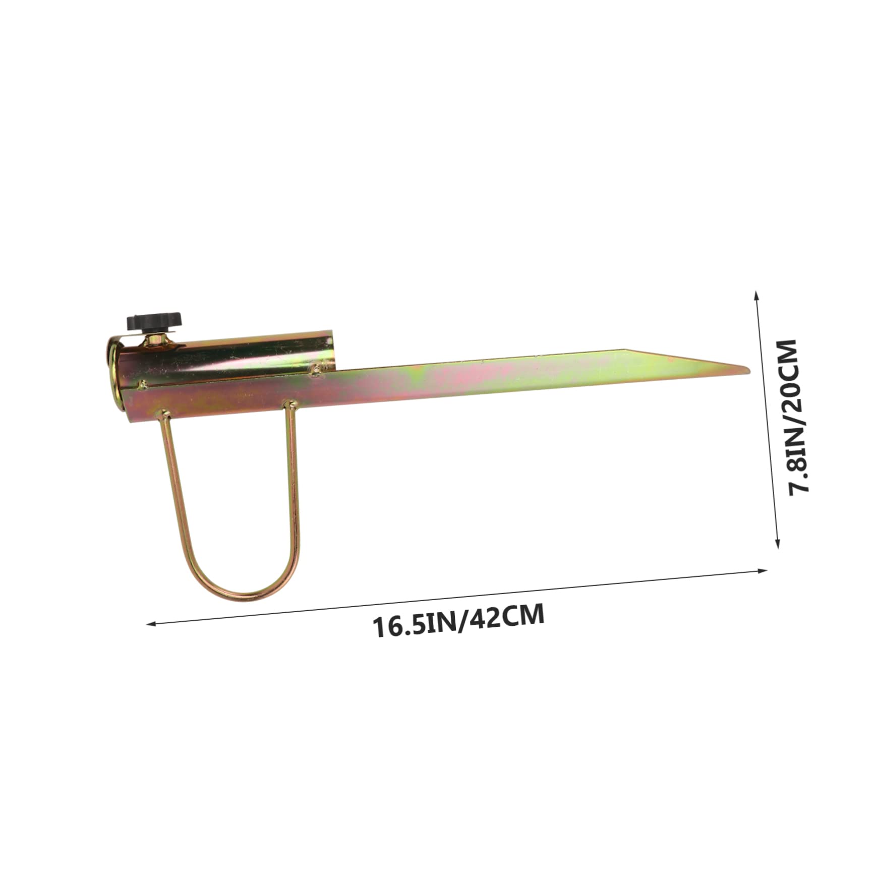 Gatuida Portaombrellone da Spiaggia in Ferro Resistente al Vento, Supporto Stabile per Ombrelloni Diametro 25-32mm, Base Robusta Color Oro per Esterni