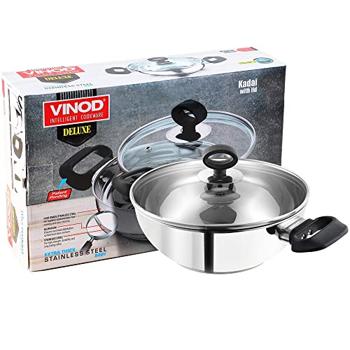 Wok Vinod Acero Inoxidable 20 cm 1.5 L con Tapa miniatura 1