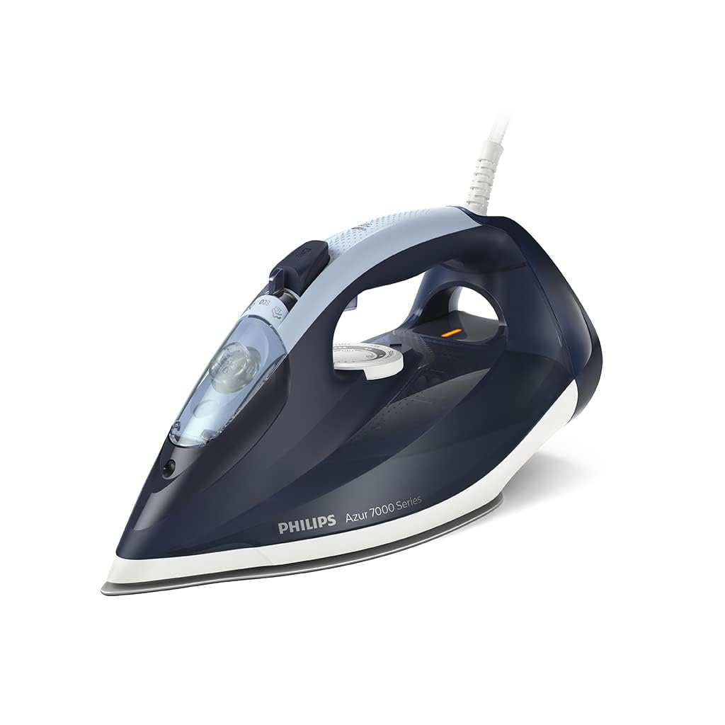 Versuni PHILIPS Azur DST7030/20 Steam Iron, 2800W, SteamGlide Plus Base, 50 g/min Continuous Steam, 250 g, Shock Steam
