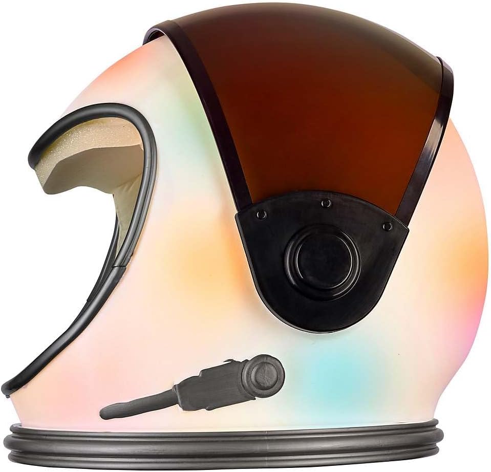 Spirit Halloween Light-Up Astronaut Helmet, Unisex Adult, ONE Size FITS Most Standard, Multicolor