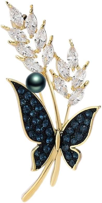 Black Tahiti Pearl Brooch Broches Jewelry For Women Fashion Christmas Gifts Wife Mom Girlfriend, Anniversary Birthday Fine Jewelry Gifts for Her NO11334