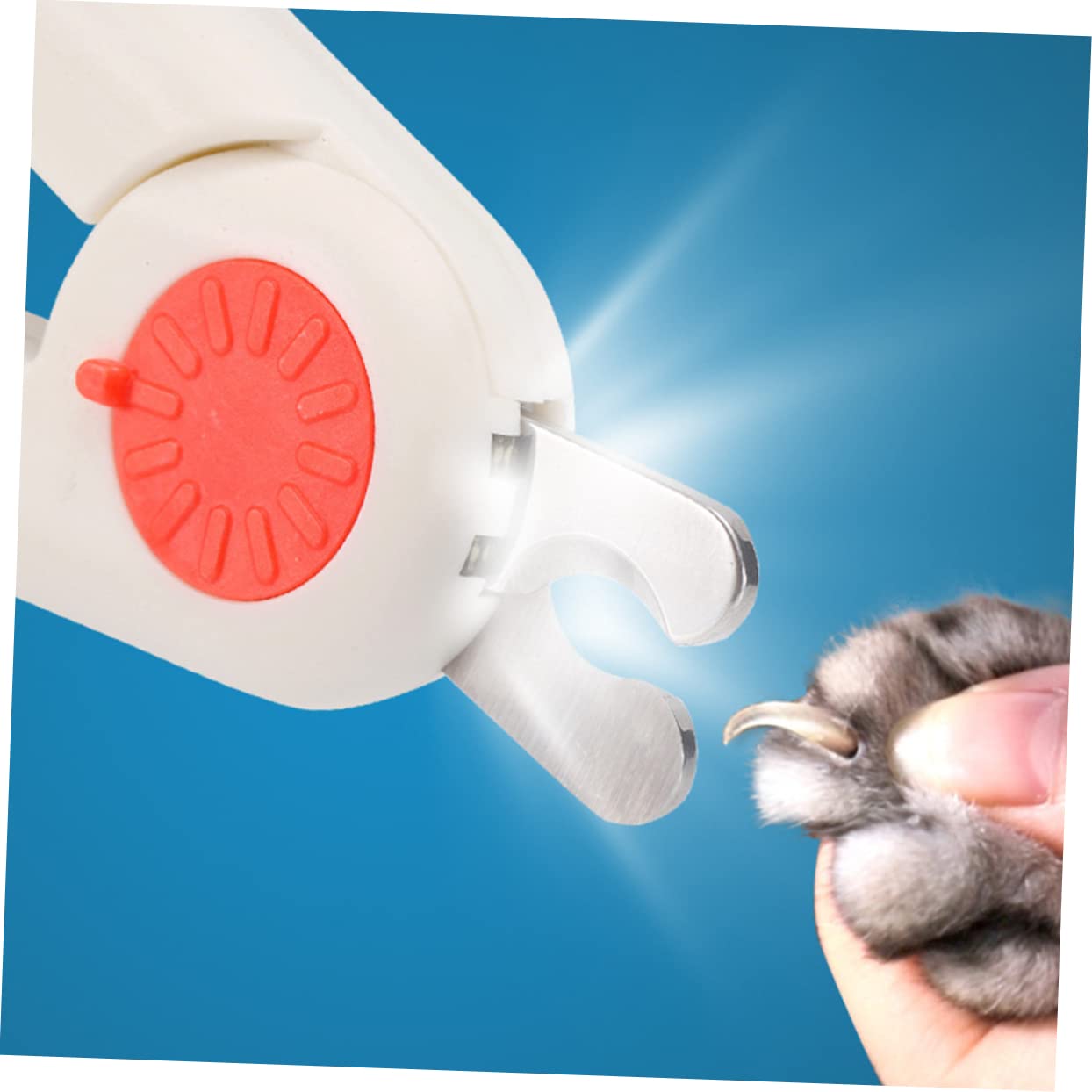 POPETPOP 2pezzi Tagliaunghie per Domestici LED Tagliaunghie per Inossidabile Facile Usare e