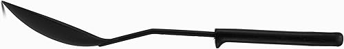 Miniatura 6 de Tezzorio Cuchara de cocina sólida de 11 12 pulgadas, cuchara de servir de nailon negro resistente al calor de 410F con mango ergonómico, accesorios
