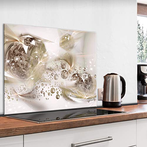 murando Panel de Vidrio para Cocina 60x60 cm Vidriopanel Protector Pantalla Antisalpicaduras Salpicadero con Gráfica Panel Decorativo Motivo a-A-0639-aq-e
