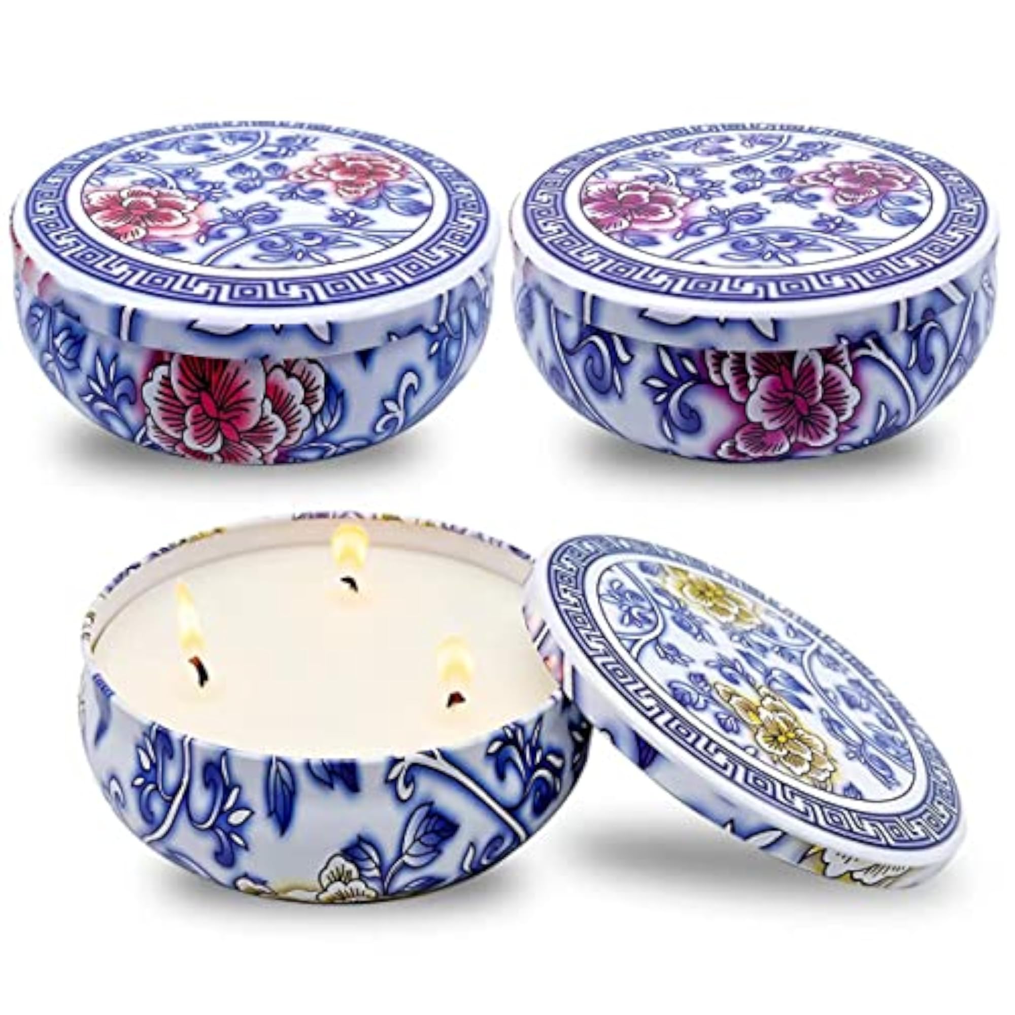 3 Pack Large Citronella Candles for Outdoor Use