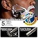 WEISHI Butterfly Open Double Edge Safety Razor for Men, Nostalgic Long Handle with 5 Stainless Razor Blades, Reusable Wet Shave Tool for Smooth, Close Shave