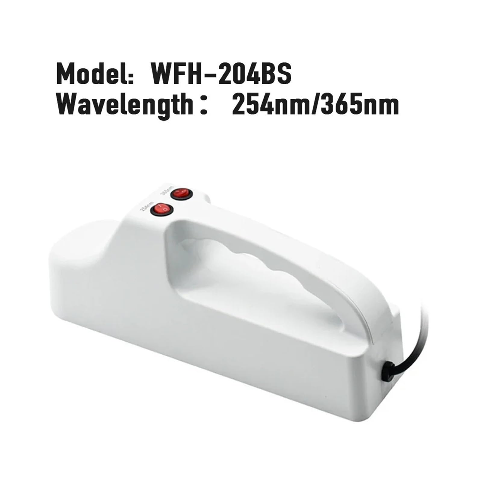 Lámpara UV analizador ultravioleta portátil 365nm/254nm | Equipo de laboratorio analizador de alta sensibilidad for investigación científica(WFH-204B)