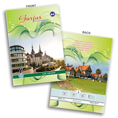 Image of A4 Notebook | 172 Pages | Single Line | Soft Bound | 29.7 X 21 cm | Pack of 6