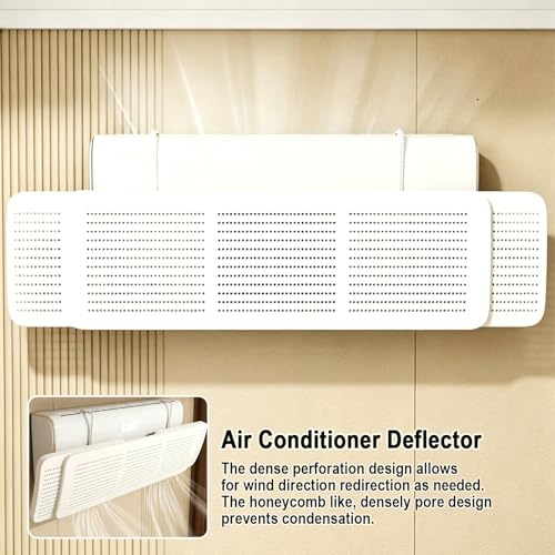 Déflecteur climatisation murale en PVC extensible 62-92cm pour flux doux - 7