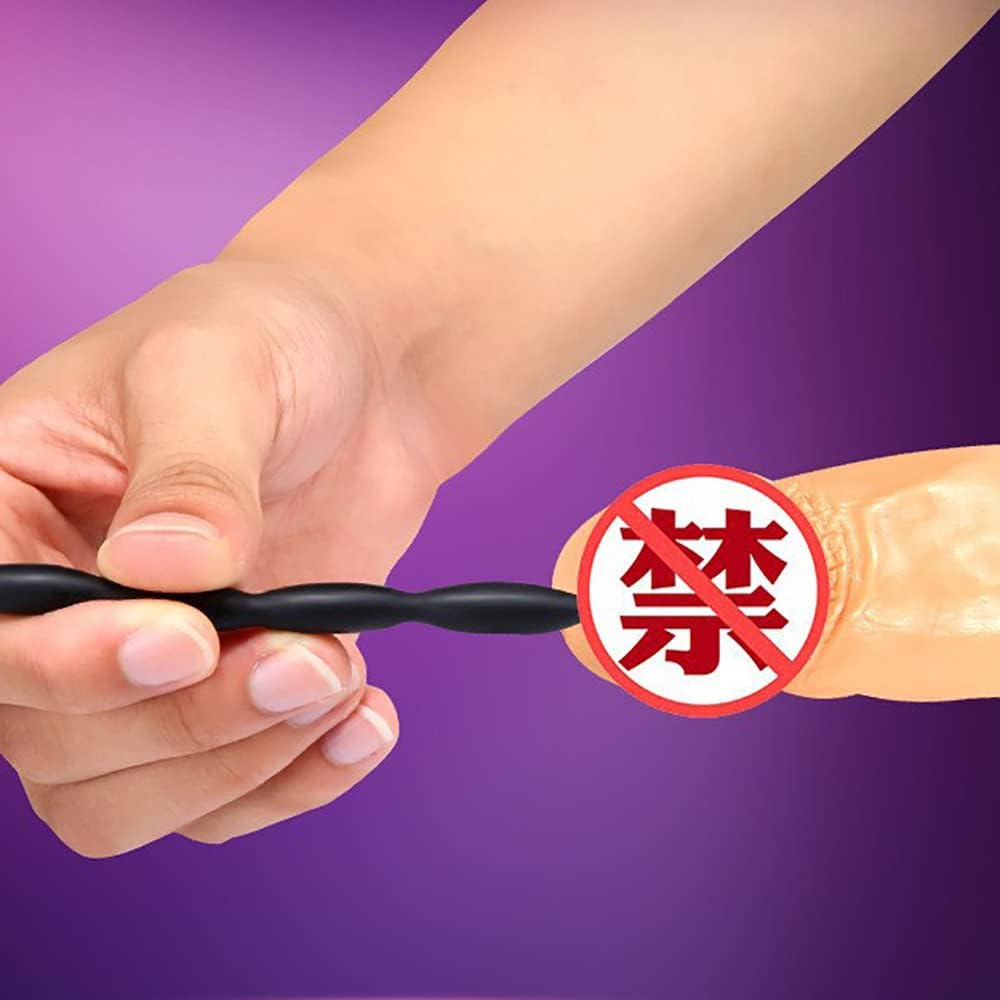8pcs/lot Solid Silicone Urethra Catheter Curve Line Urethrale Sounding Penis Plug Urethral Sound Dilator Ejaculation Orgasm Sex Toy for Men Male Masturbator