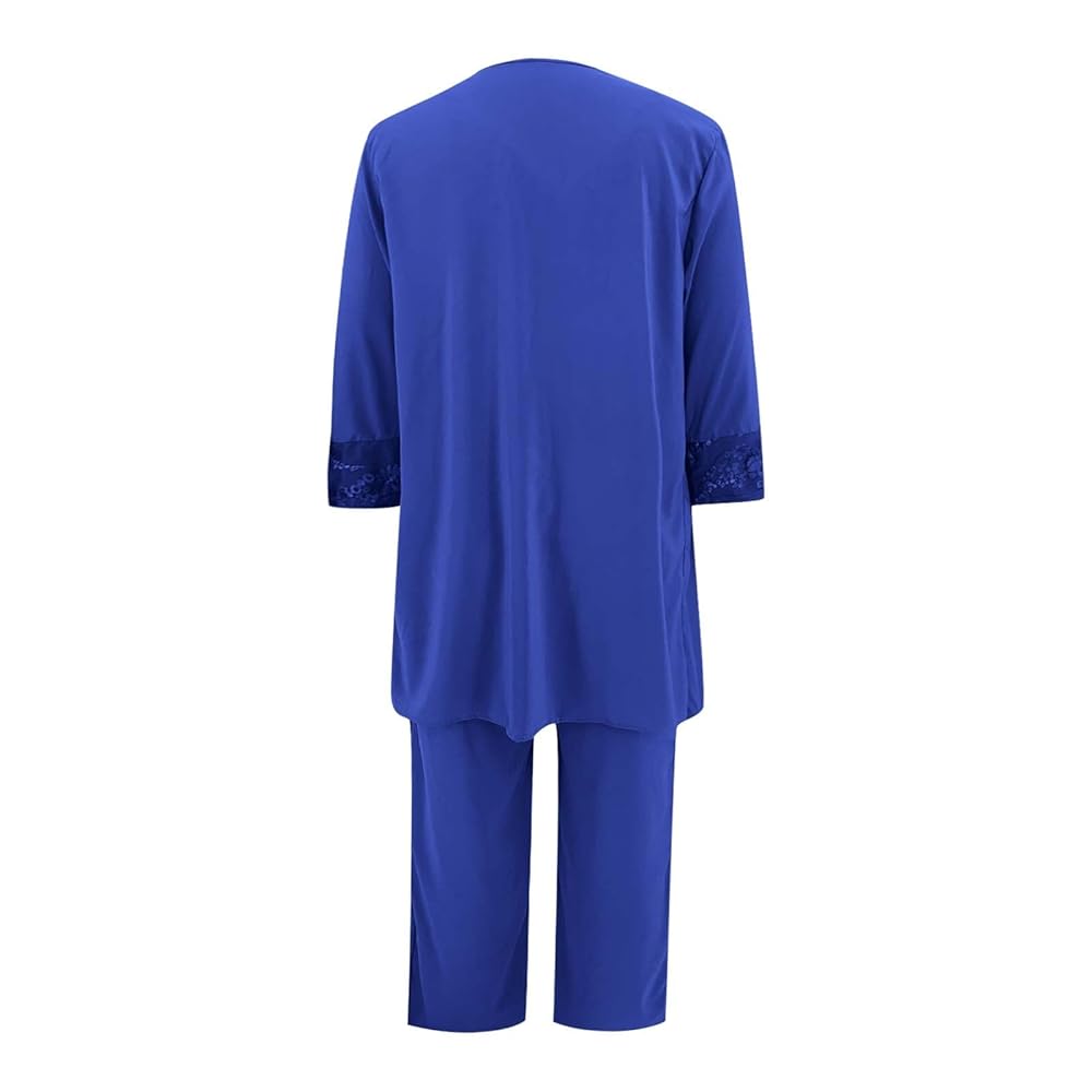 Completo Elegante 3 Pezzi Donna In Chiffon - Blazer, Pantaloni E Crop Top Per Ufficio E Occasioni Speciali