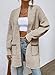 Sidefeel Cardigan Sweaters for Women Long Sleeve Open Front Striped Chunky Knit Fall Clothes Oversized Sweaters Coat Khaki M