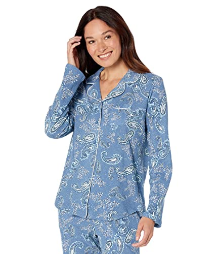 Image of Karen Neuburger Women's Petite Key Item Long Sleeve Girlfriend Printed Pj Set