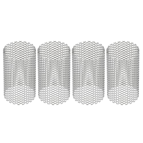 Image of PATIKIL 4 Pcs 22mm OD Strainer Mesh, 36mm H Screen Y Shaped Strainer Filter Valve Mesh Screen 304 Stainless Steel Strainer Mesh for Debris Pump Water Oil Separation